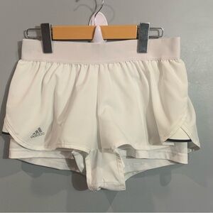 Adidas Women's White Shorts 12/14 M